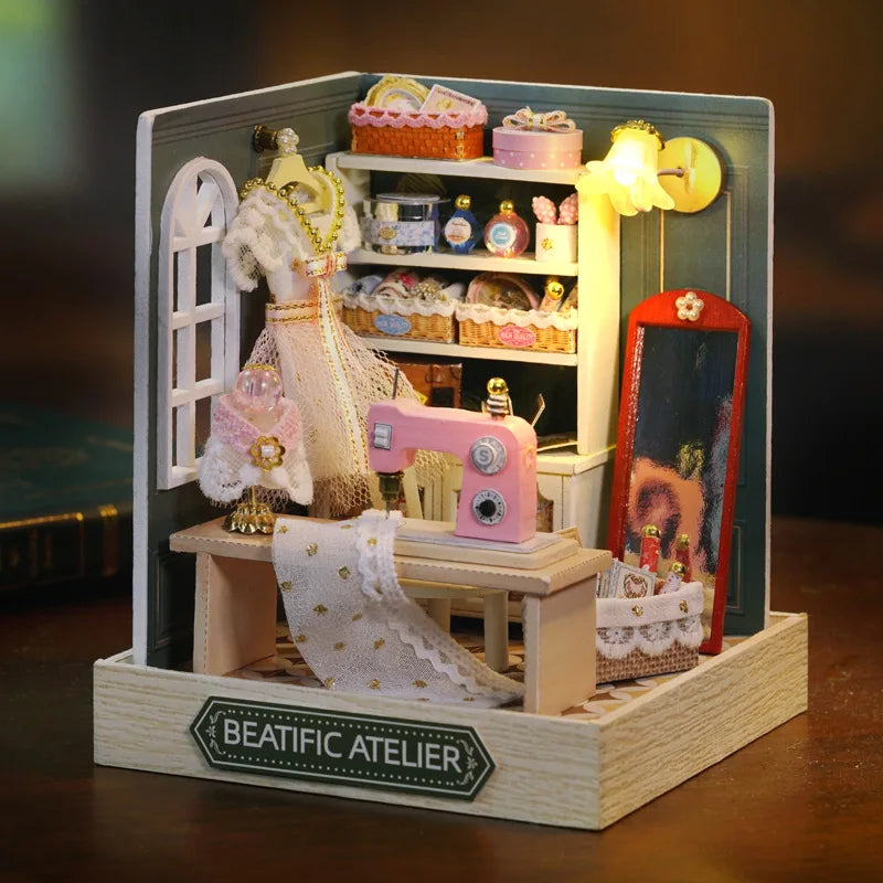 Craft Your Dream Space: DIY Miniature Dollhouse Kit - Bring Your Mini World to Life!