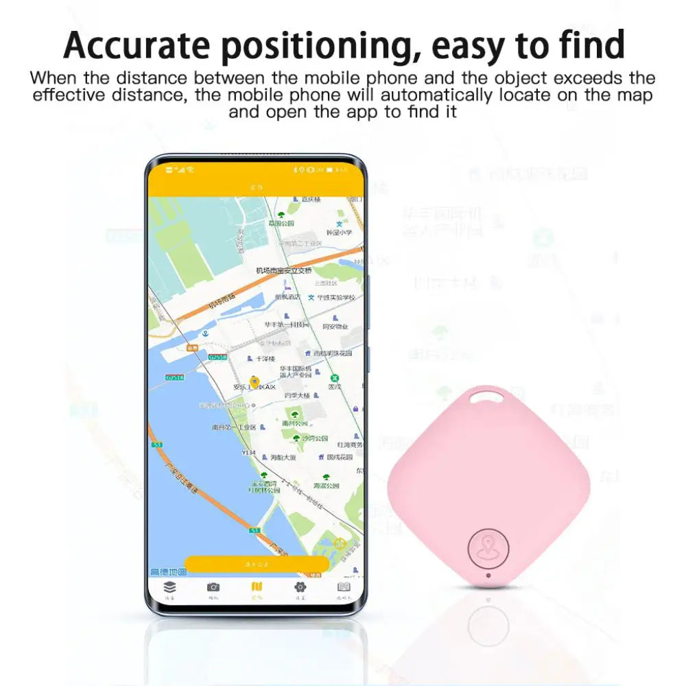 Smart Tracker Anti-loss Device Two-way Object Finding Function Alarm Bluetooth Locator APP Positioning Car Wallet Key