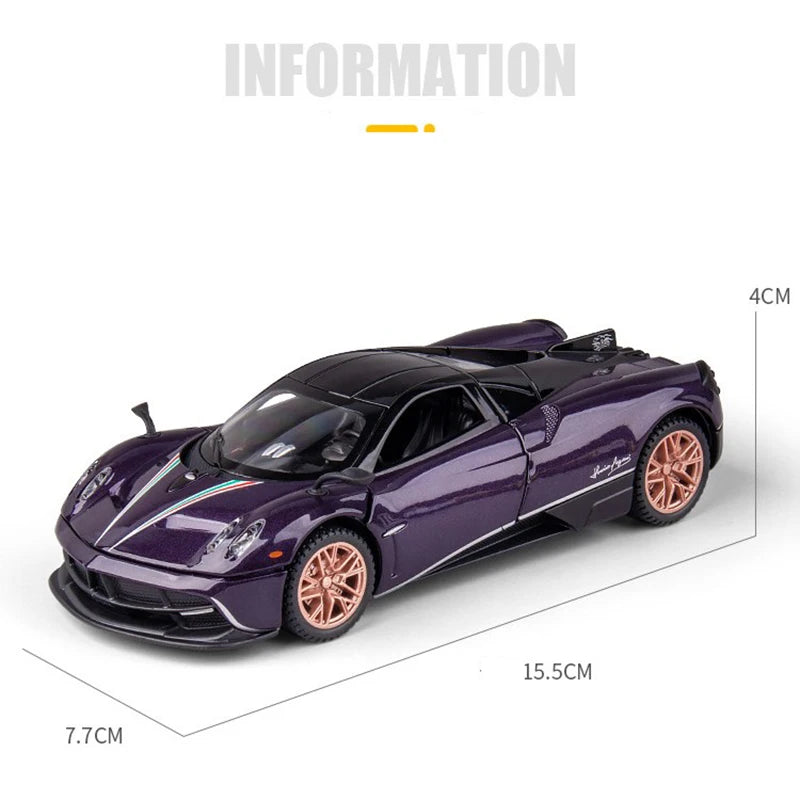 1:32 Pagani Huayra Dinastia Alloy Racing Car Model Diecast & Toy Vehicles Metal Toy Car Sound Light Collection Boy Toys Gift