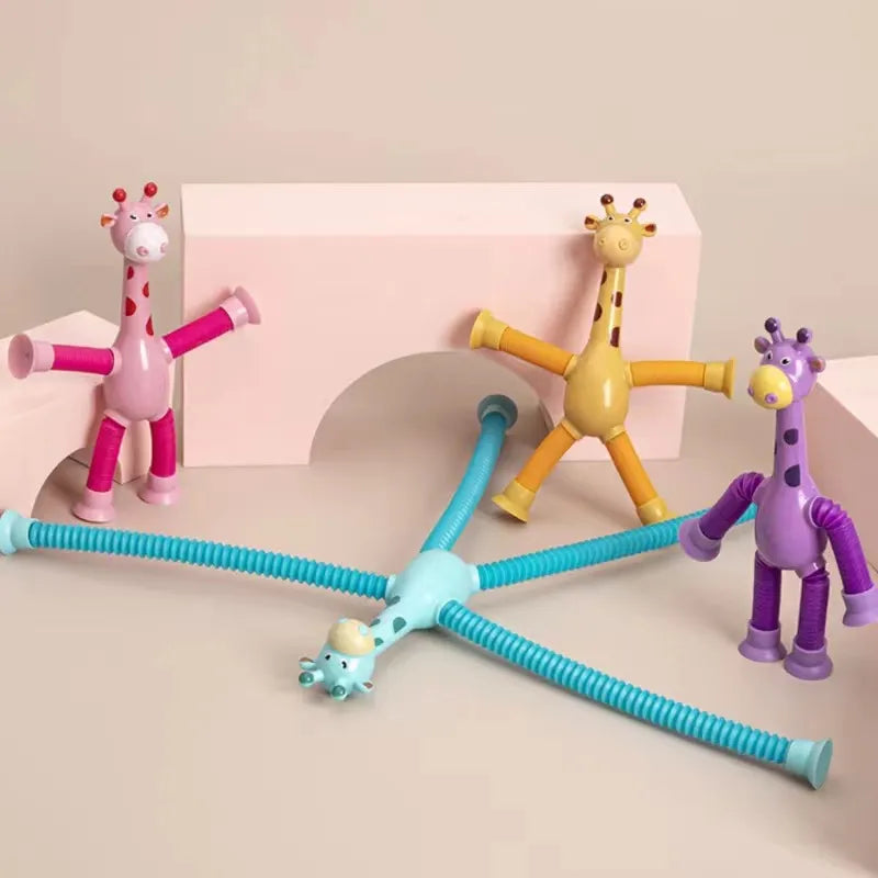 Stretchy Giraffe Wonders: The Ultimate Suction Cup Fidget Toy for Kids