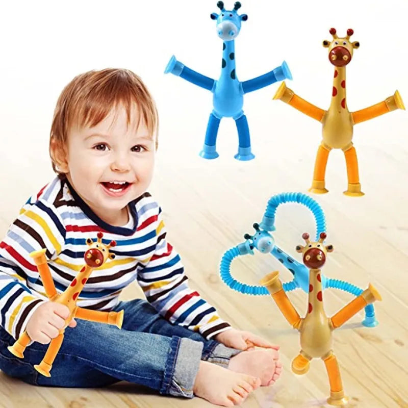 Stretchy Giraffe Wonders: The Ultimate Suction Cup Fidget Toy for Kids