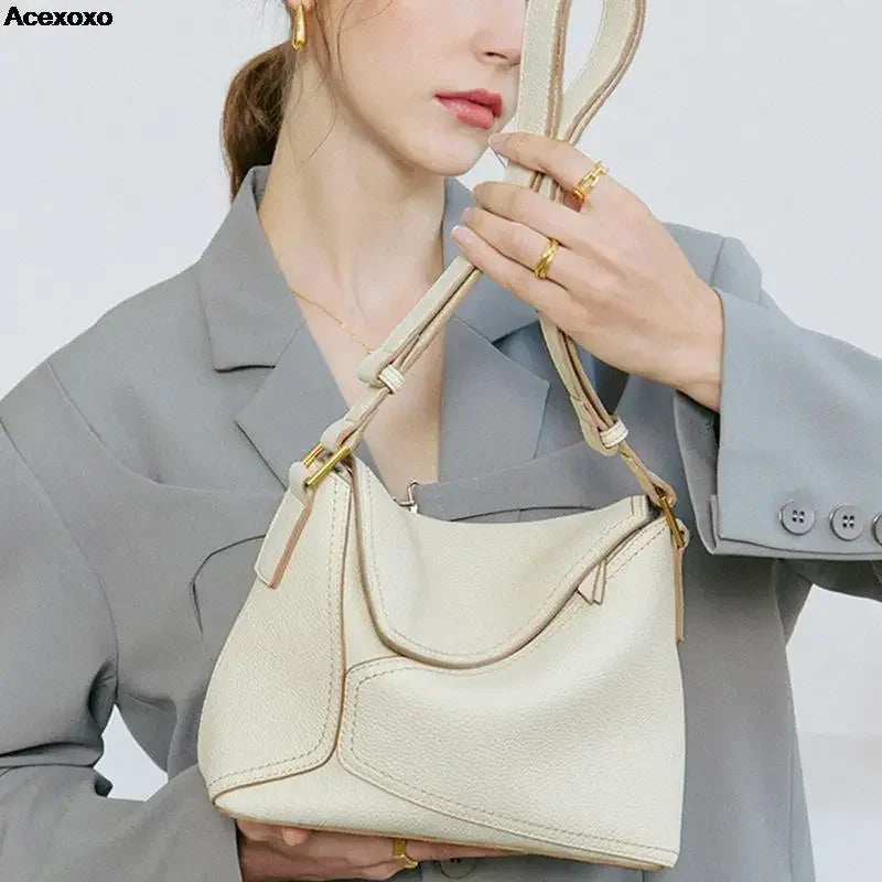 2024 Trendsetter: Geometric Leather Shoulder Bag