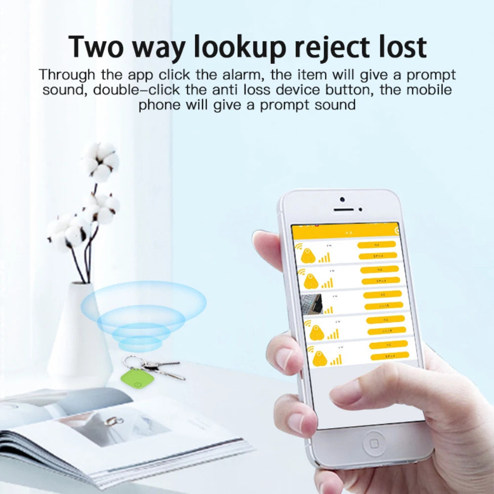 Smart Tracker Anti-loss Device Two-way Object Finding Function Alarm Bluetooth Locator APP Positioning Car Wallet Key