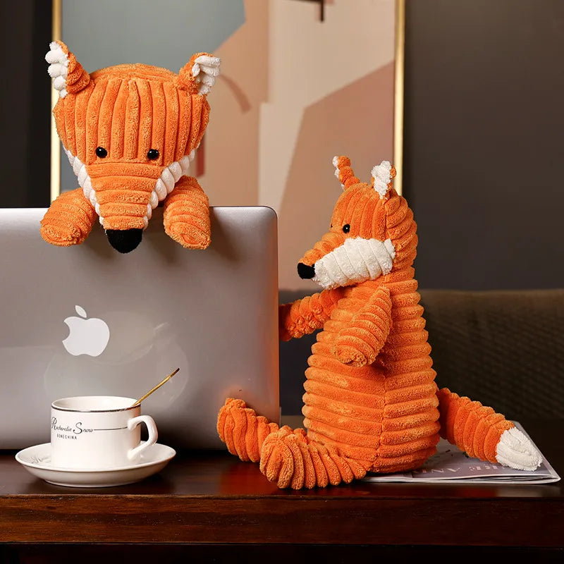 Cozy Comfort: Adorable Knit Fox Plushies - Perfect Companions for All Ages in various sizes