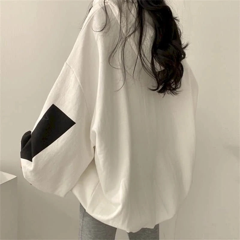 Fashion Letter Printing Hoodies Women 2024 Spring Summer Thin Street Sports Loose Large Size Casual Hooded Pullover Womens Tops