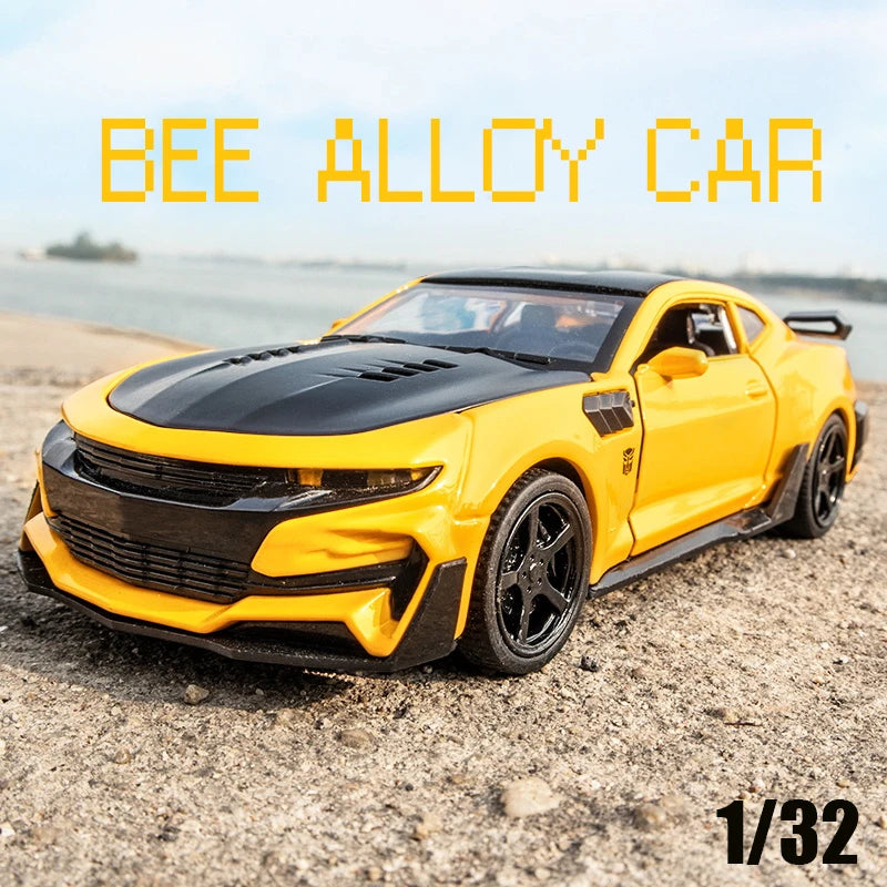 1:32 Simulation BEE Alloy Racing Sport Car Model Diecast & Toy Vehicles Metal Decoration Sound Light Collection Boy Toys Gift