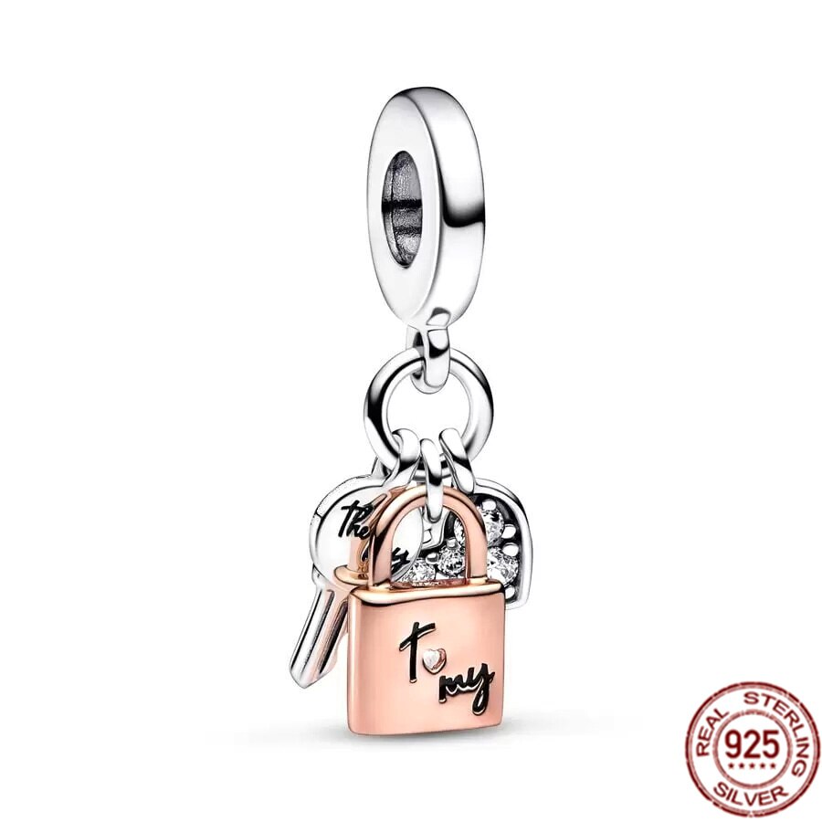 925 Sterling Silver Firefly Balloon Bubble Tea & Teddy Dangle Bear Charm Bead Fit Original Pandora Bracelet DIY Jewelry Gift