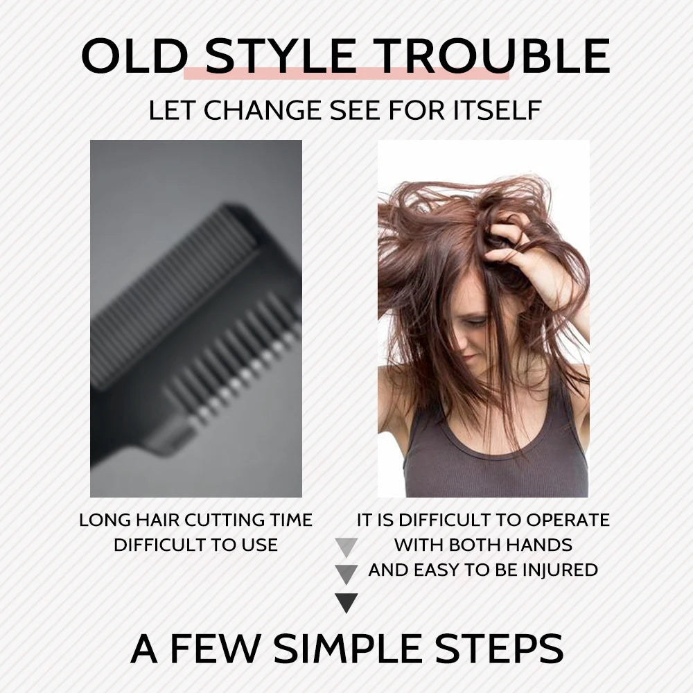 Revolutionary Split End Trimmer - Rechargeable Automatic Haircare for Professional Damage Repair