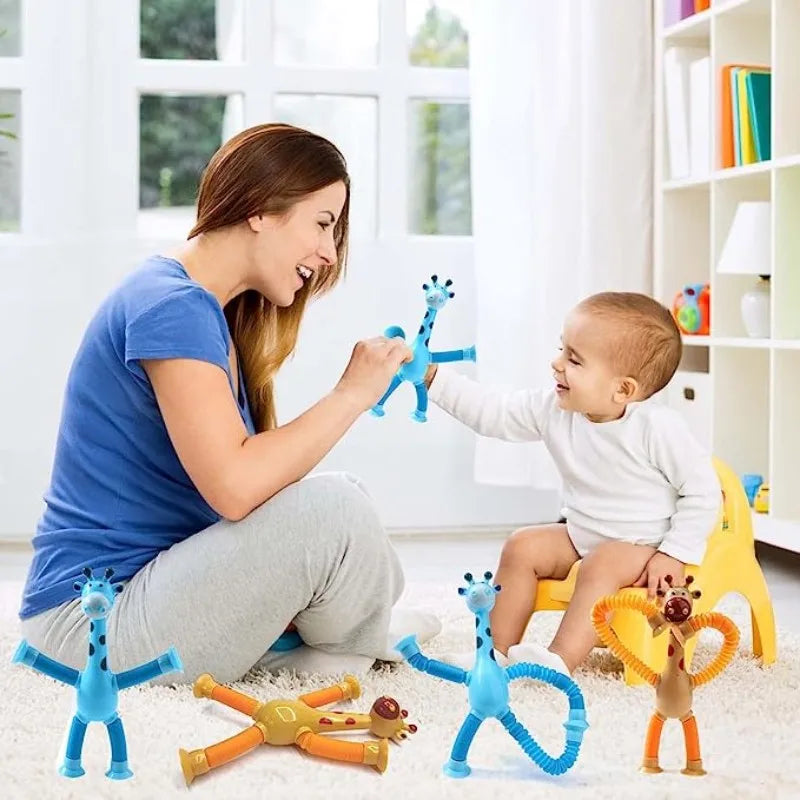 Stretchy Giraffe Wonders: The Ultimate Suction Cup Fidget Toy for Kids