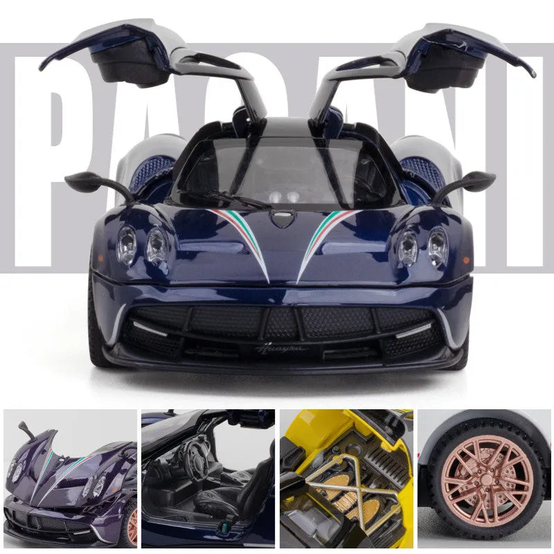 1:32 Pagani Huayra Dinastia Alloy Racing Car Model Diecast & Toy Vehicles Metal Toy Car Sound Light Collection Boy Toys Gift