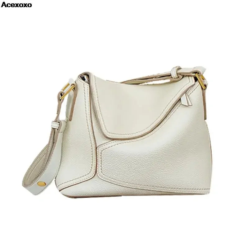 2024 Trendsetter: Geometric Leather Shoulder Bag