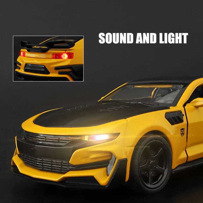 1:32 Simulation BEE Alloy Racing Sport Car Model Diecast & Toy Vehicles Metal Decoration Sound Light Collection Boy Toys Gift