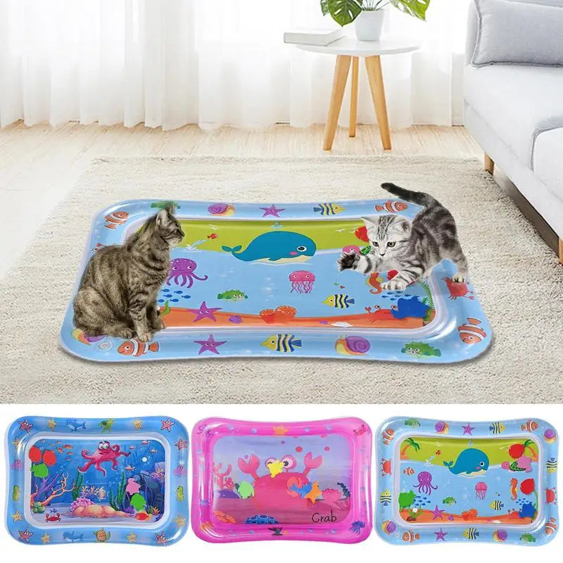 Sensor Water Playmat PVC Infant Toddler Water Pad Pet Play Sensory Toys Summer Water Play Mat For Kids Children Early Education