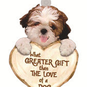 Love Dog Acrylic Key Ring Pendant - Many Dog Breeds Available