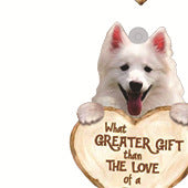 Love Dog Acrylic Key Ring Pendant - Many Dog Breeds Available