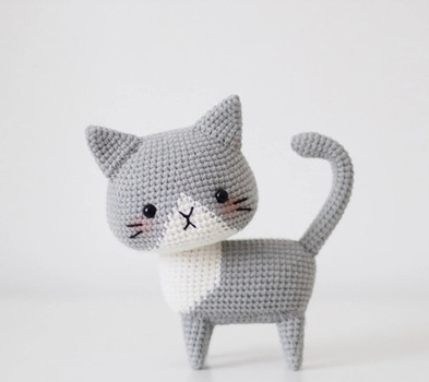 Yarn Crochet Cute Little Cat Material Bag