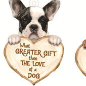 Love Dog Acrylic Key Ring Pendant - Many Dog Breeds Available