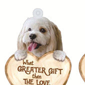 Love Dog Acrylic Key Ring Pendant - Many Dog Breeds Available