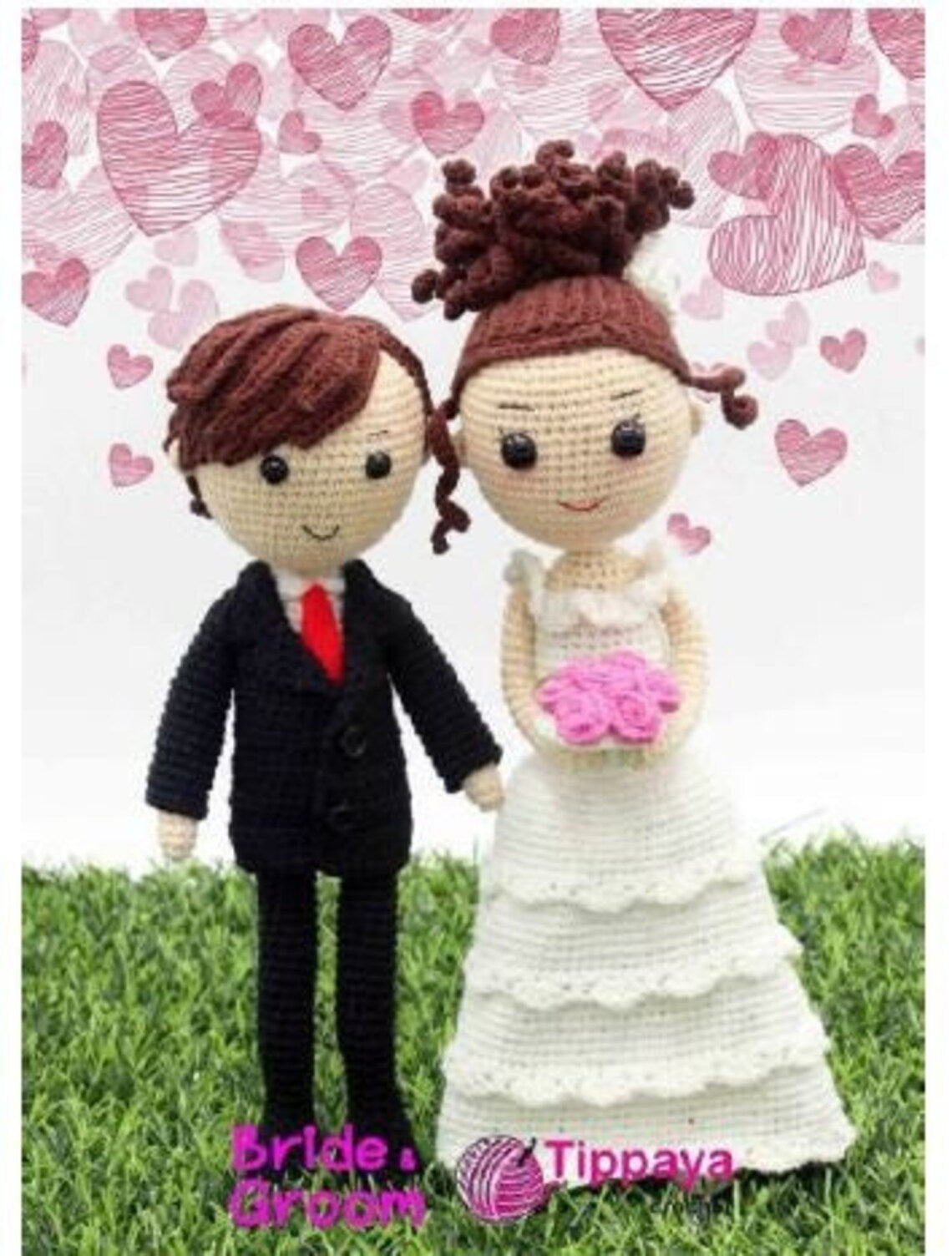 DIY Crochet Pattern Married Couple Bride And Groom Beautiful Wedding Gift - Digital Download