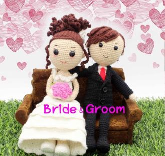 DIY Crochet Pattern Married Couple Bride And Groom Beautiful Wedding Gift - Digital Download