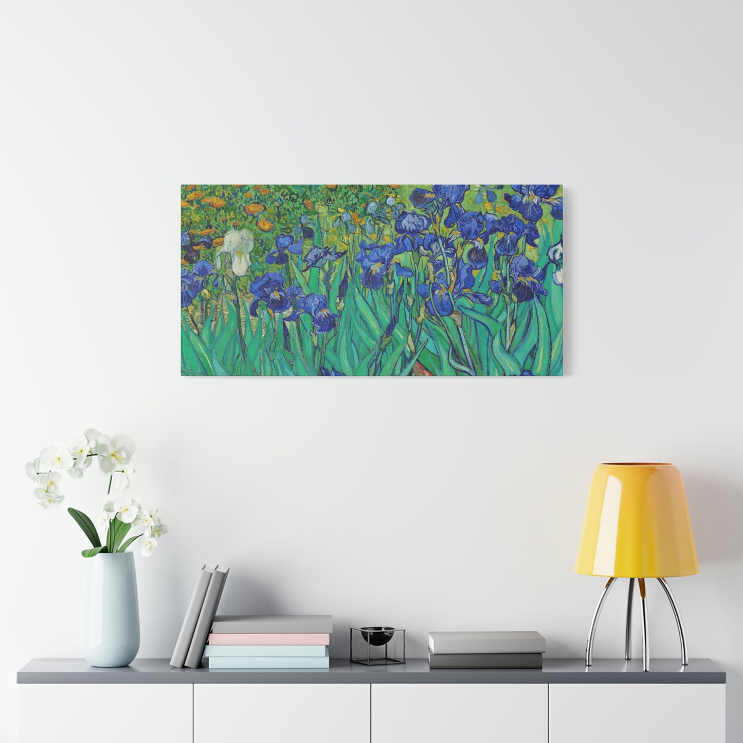 Classic Canvas Blue Iris by Vincent van Gogh amous Flower Painting Reproduction Canvas Print