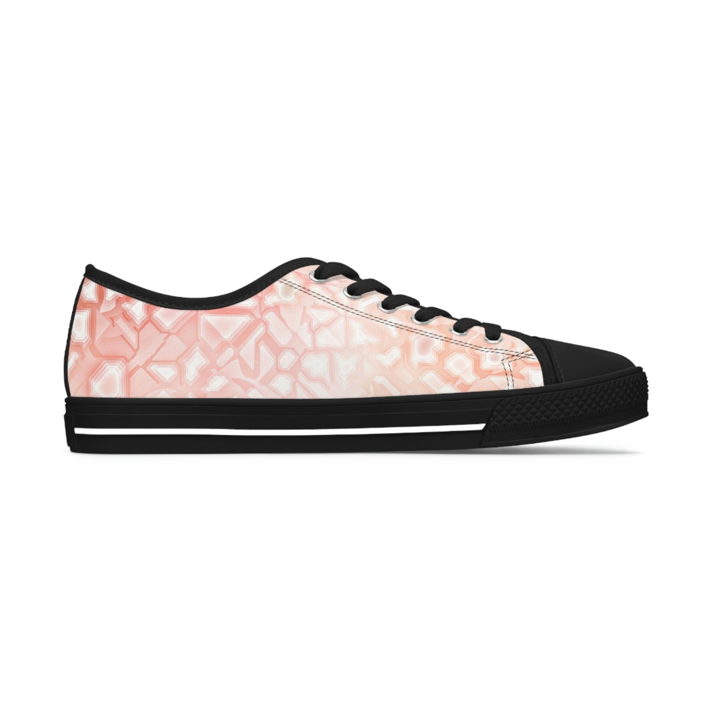 Women's Low Top Sneakers Stylish Pink/Beige/White Design