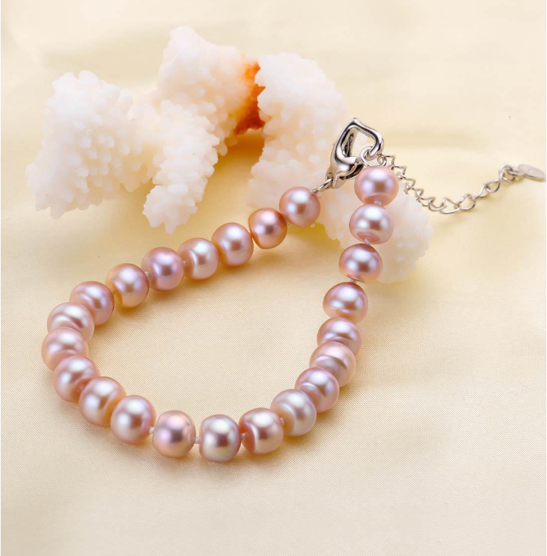 Extravagant Elegant Fine Mixed color pearl bracelet