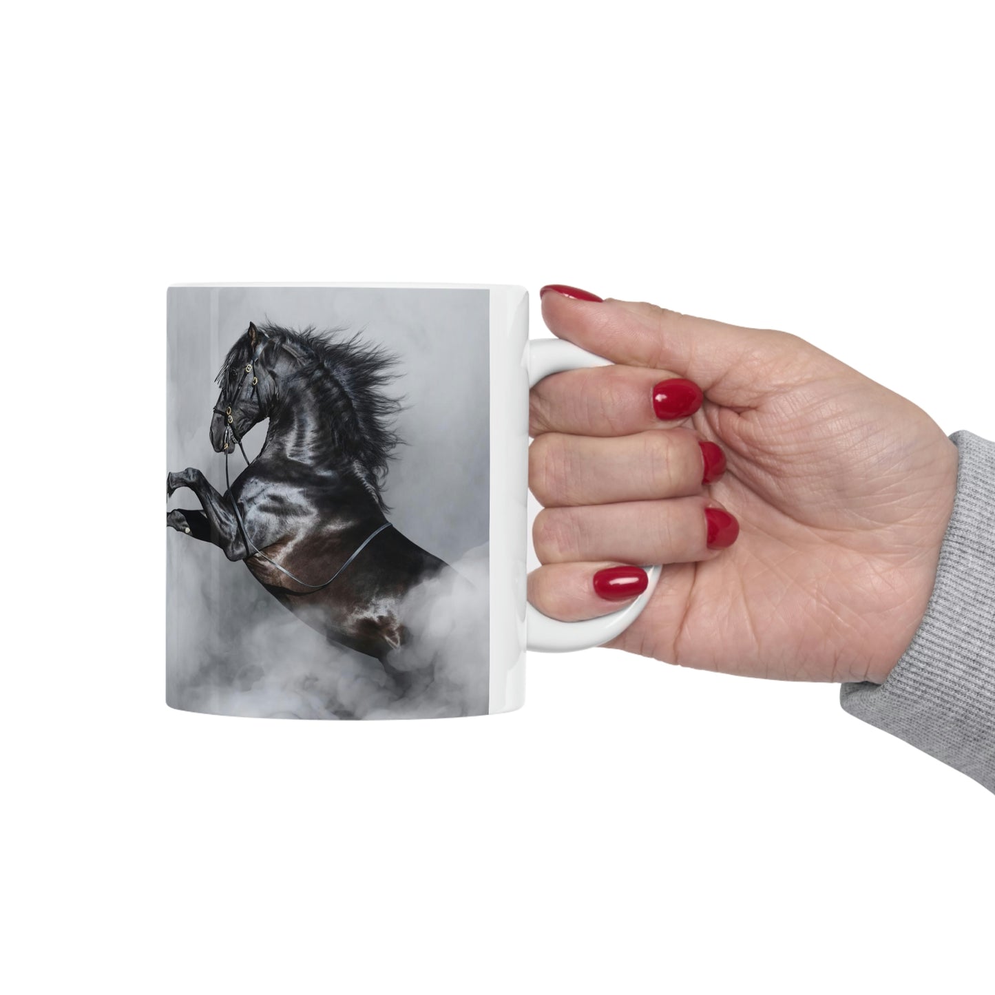 Ceramic Mug 11oz Black Stallion