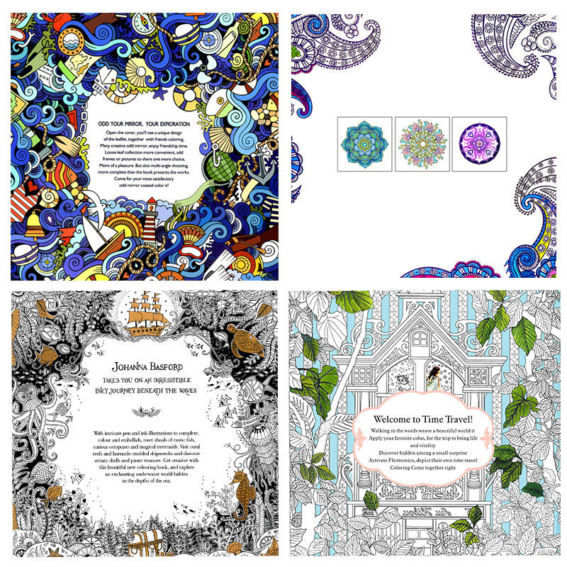 Secret Garden Adult Hand-painted Coloring Book