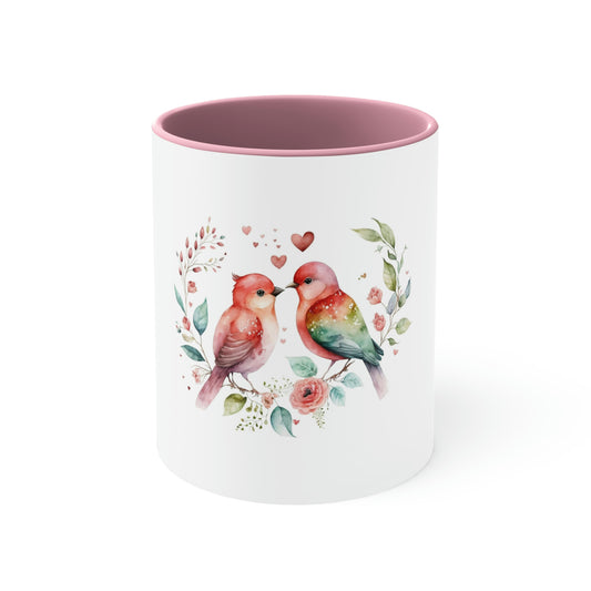 Copy of Accent Coffee Mug, 11oz Love Birds