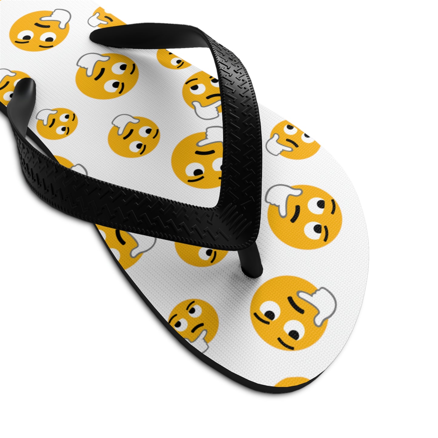 High Quality Emoticon Unisex Flip-Flops