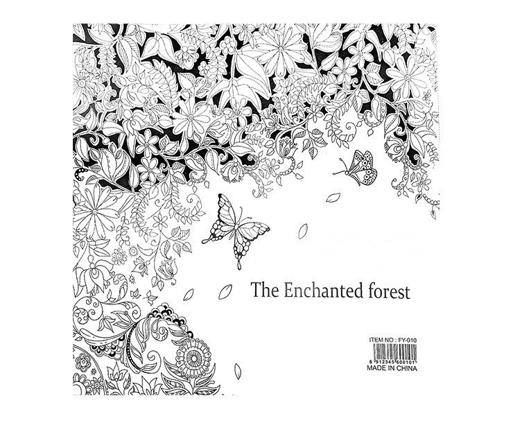 Adult coloring book The Enchanted Forest