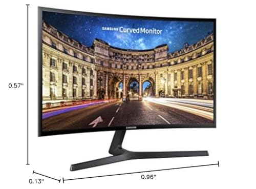 SAMSUNG 27" CF39 Series FHD 1080p Curved Computer Monitor, Ultra Slim Design, AMD FreeSync, 4ms response, HDMI, DisplayPort, VESA Compatible, Wide Viewing Angle, LC27F398FWNXZA, Black