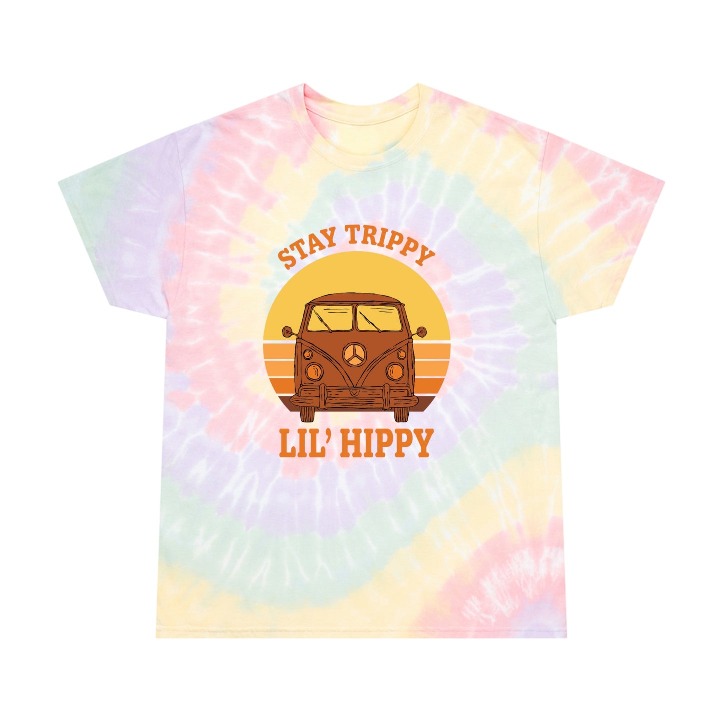 Tie-Dye Tee, Spiral Stay Trippy Lil´l Hippie