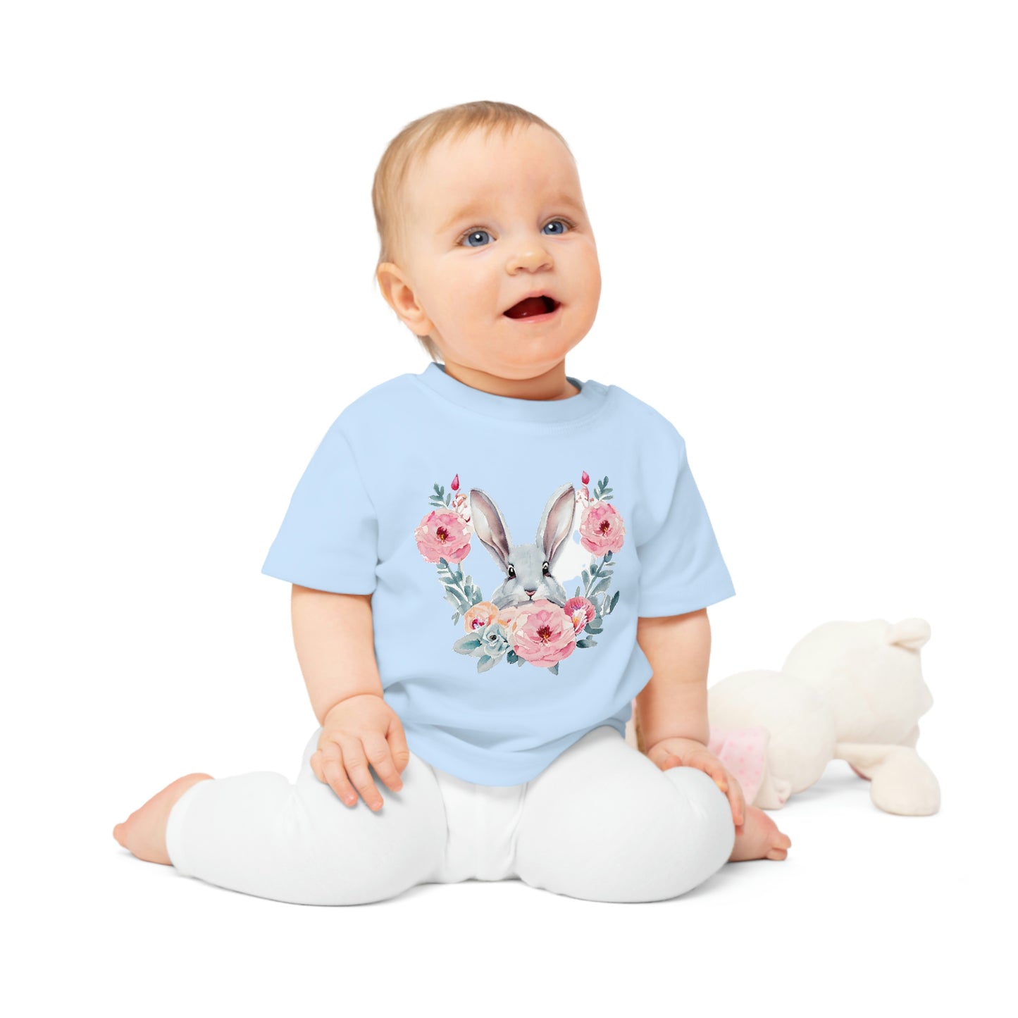 Baby T-Shirt with Bunny Design Easter Gift