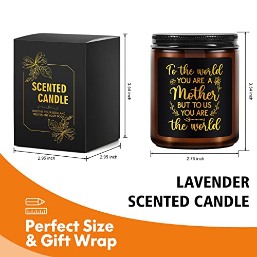 Mothers Day Gifts from Daughter Son, Gifts for Mom, Mom Birthday Gifts, Funny Gifts for Mom Who Have Everything, Thanksgiving Present, Lavender Scented Candles(9oz,Brown)