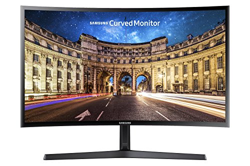 SAMSUNG 27" CF39 Series FHD 1080p Curved Computer Monitor, Ultra Slim Design, AMD FreeSync, 4ms response, HDMI, DisplayPort, VESA Compatible, Wide Viewing Angle, LC27F398FWNXZA, Black