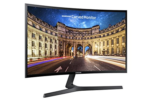 SAMSUNG 27" CF39 Series FHD 1080p Curved Computer Monitor, Ultra Slim Design, AMD FreeSync, 4ms response, HDMI, DisplayPort, VESA Compatible, Wide Viewing Angle, LC27F398FWNXZA, Black