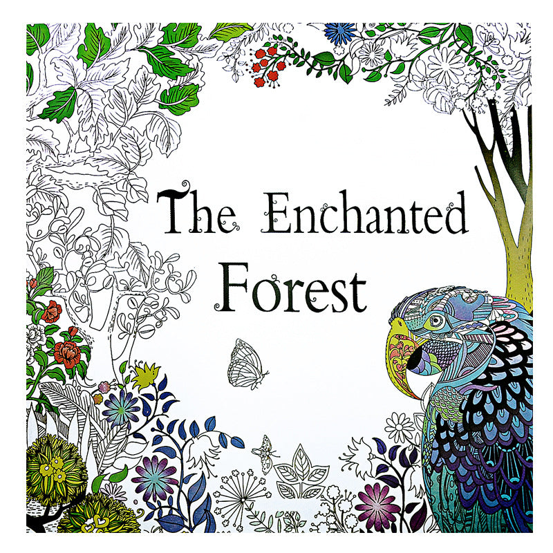 Adult coloring book The Enchanted Forest