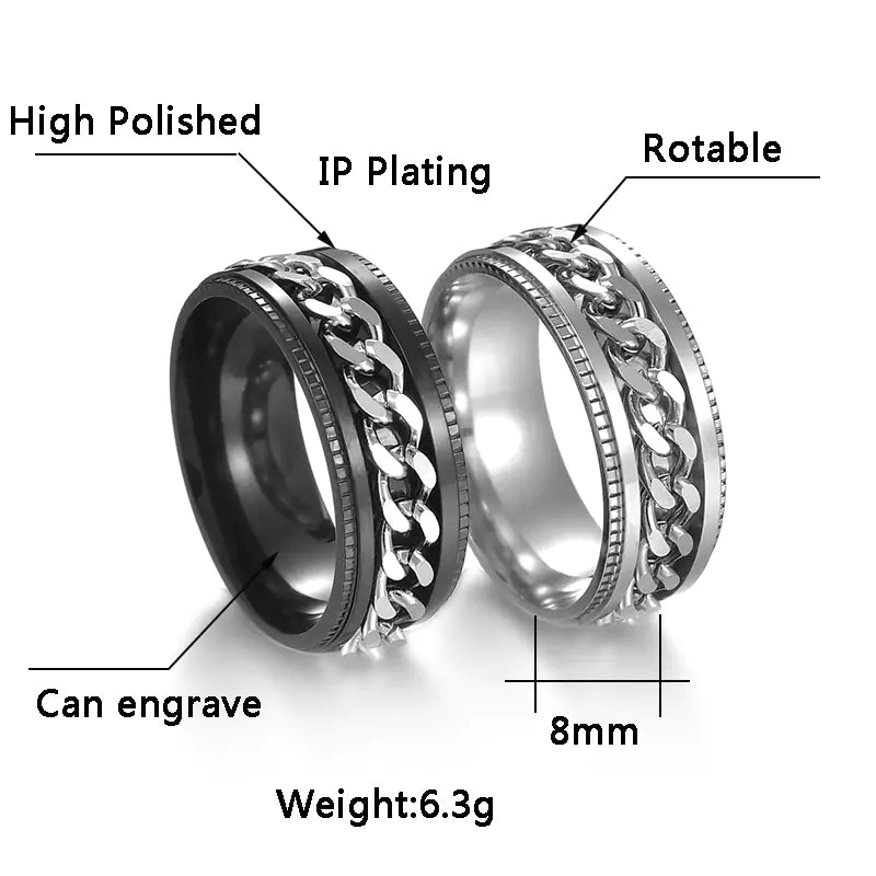 Cool Stylish Rotatable Ring