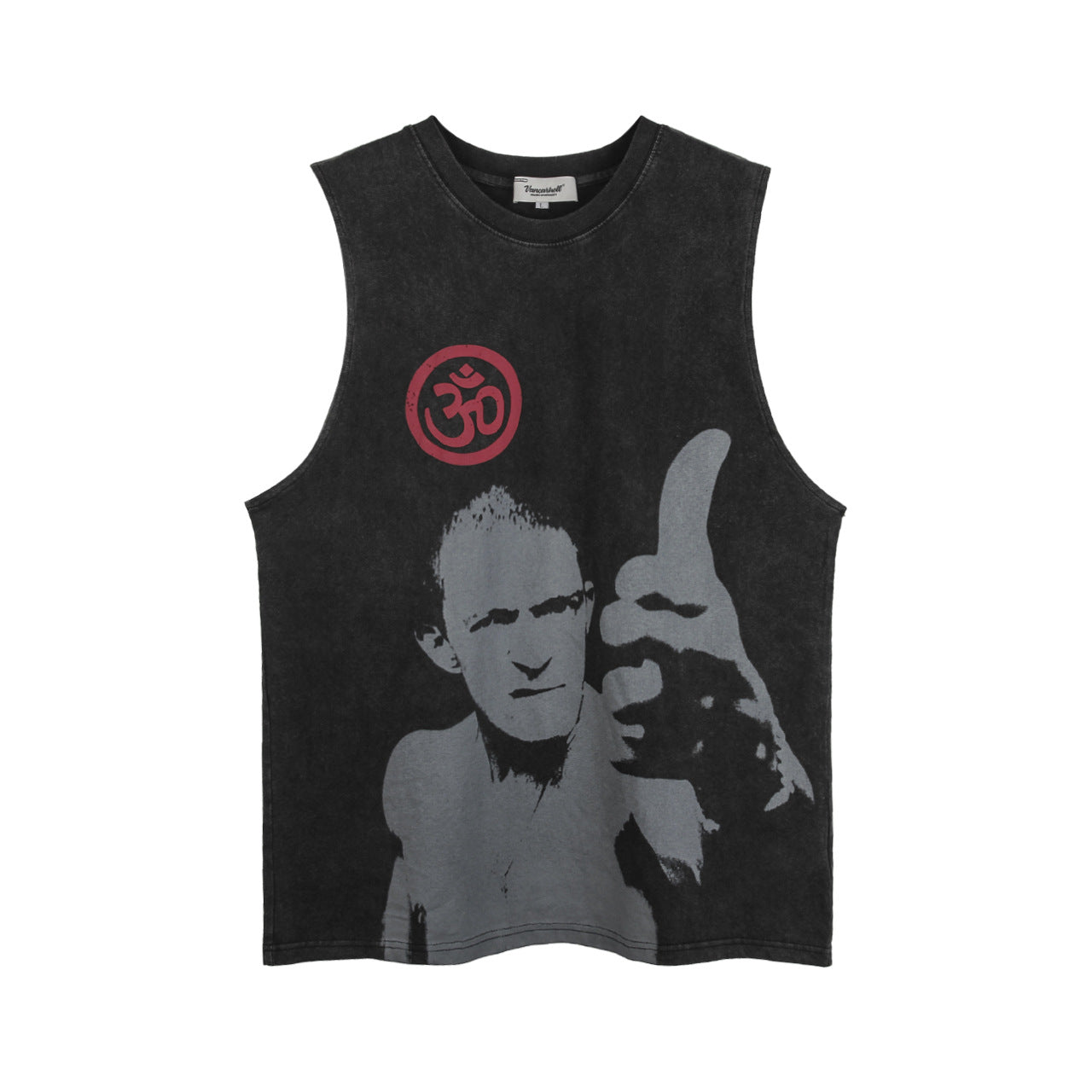 Men's Vintage Portrait Printed Tank Top  Bad Boy