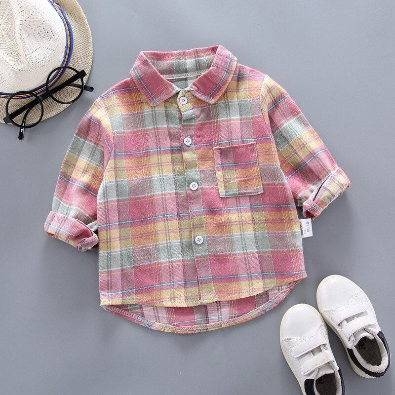 Little Gentlemen's Style: Spring Thin Striped Shirts for Baby Boys