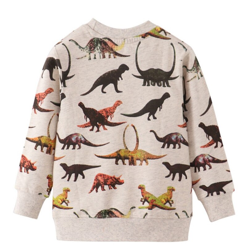 Dino Delight: 2024 Spring Cotton Sweatshirts for Boys and Girls