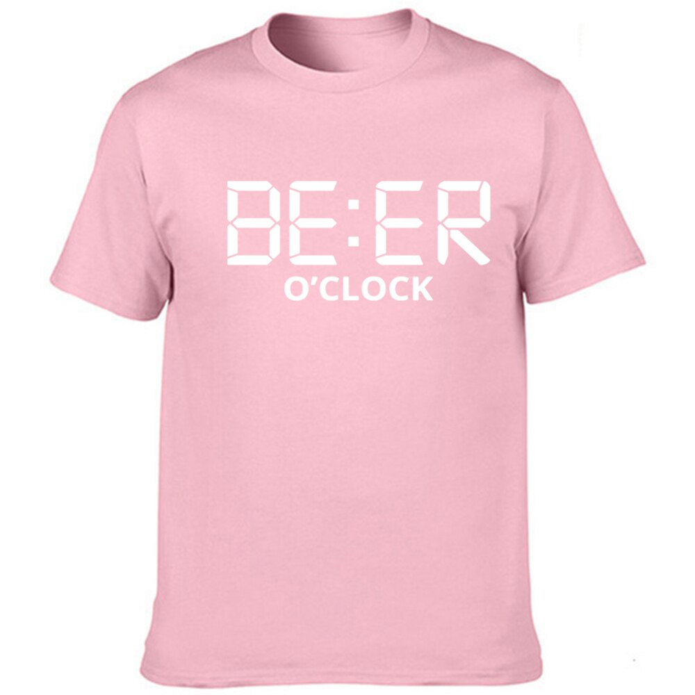 Men's 'Beer O'Clock' Humor T-Shirt - Cool & Comfy Summer Streetwear