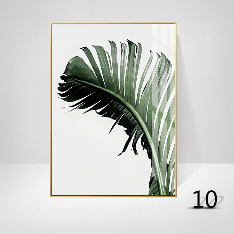 Monstera Green Plant Leaves Pineapple Parrot Painting Home Wall Decoration Tropical Wall Art Pictures Canvas Painting Posters