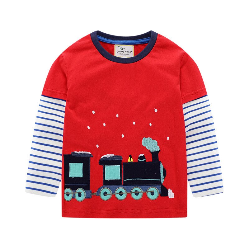 Spring Stripes & Fun: Applique Cotton T-Shirts for Boys and Girls