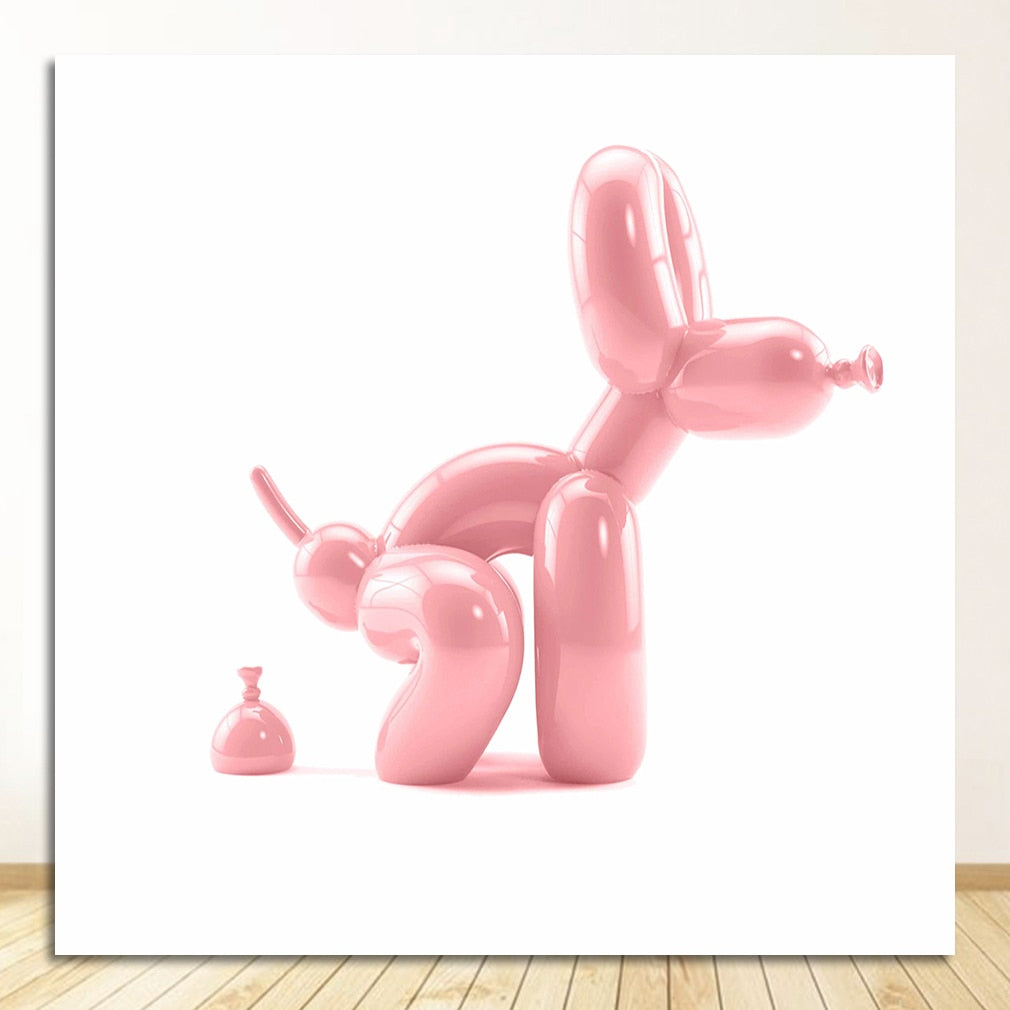 Bathroom Wall Decor Toilet Sign Popart Prints Home Decoration Contemporary Art Picture Canvas Balloon Dog Print Modern Poster