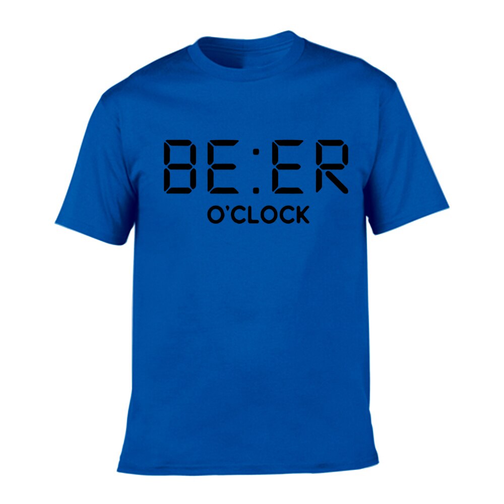 Men's 'Beer O'Clock' Humor T-Shirt - Cool & Comfy Summer Streetwear