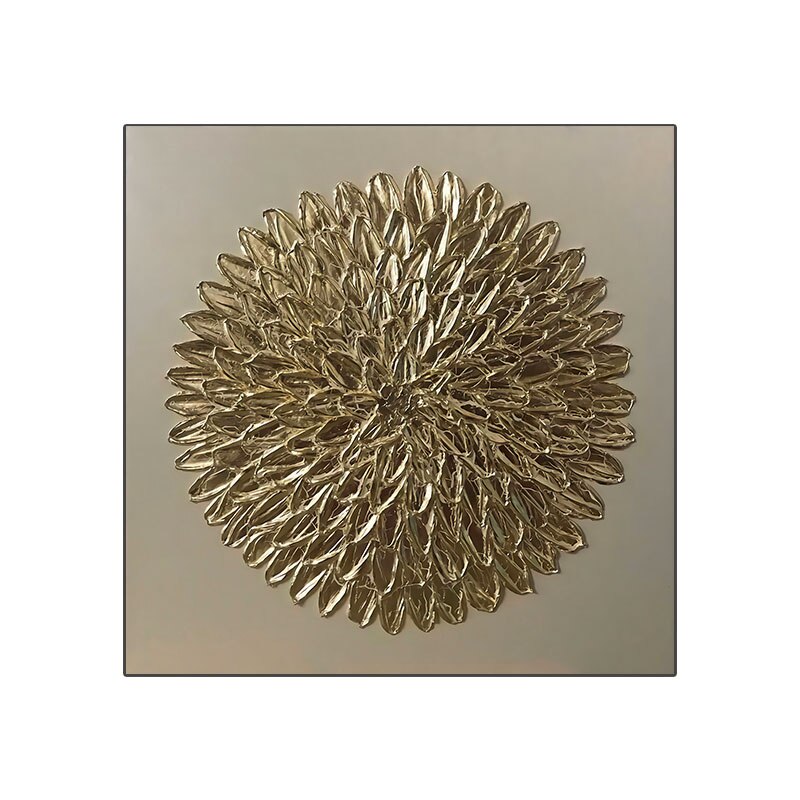 "Golden Hues Abstract" - Modern Wall Art with Gold Foil Accents