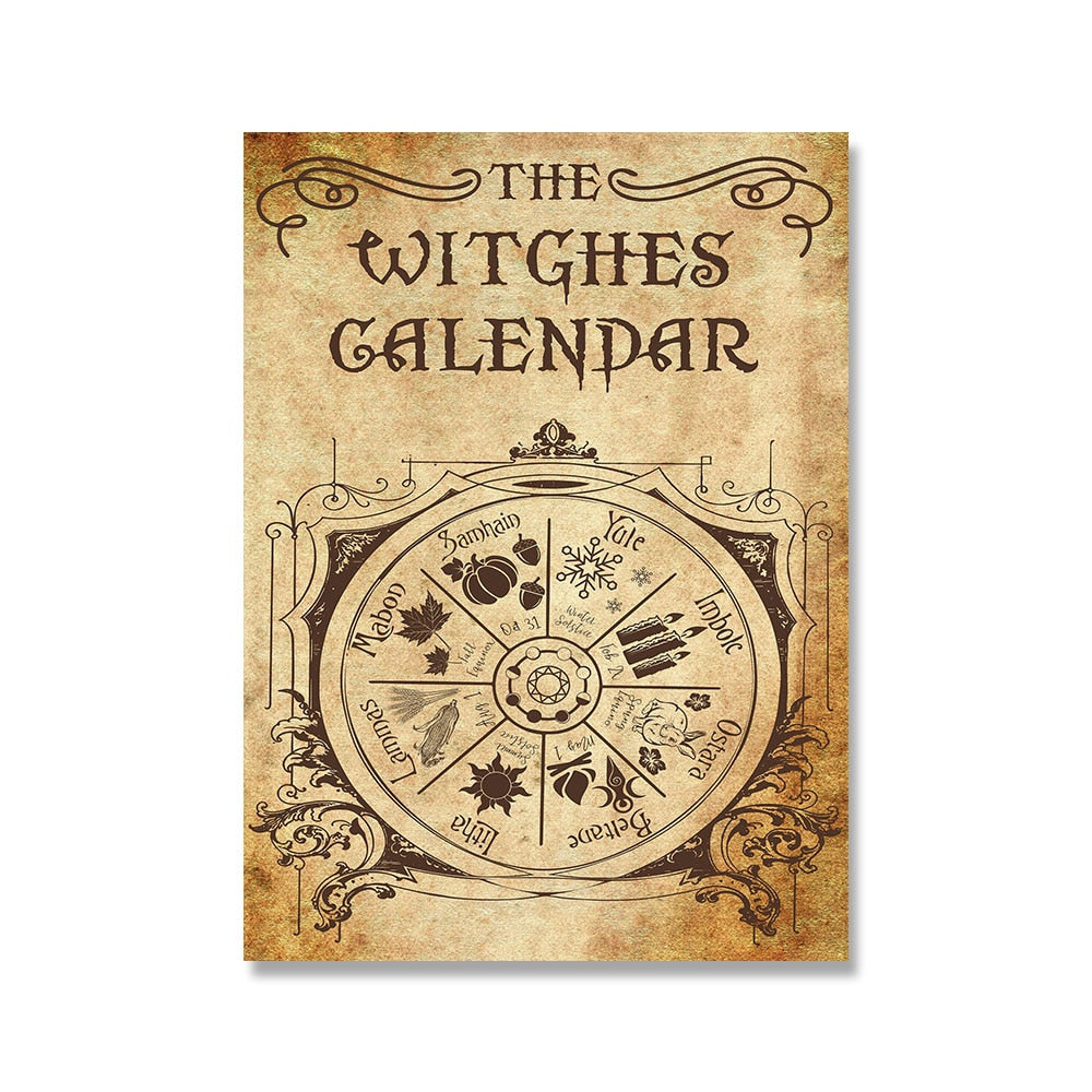 Kitchen Witchery Funny Posters and Prints Decoration Canvas Wall Pictures Witches Magic Knowledge Art Painting Gifts Home Decor